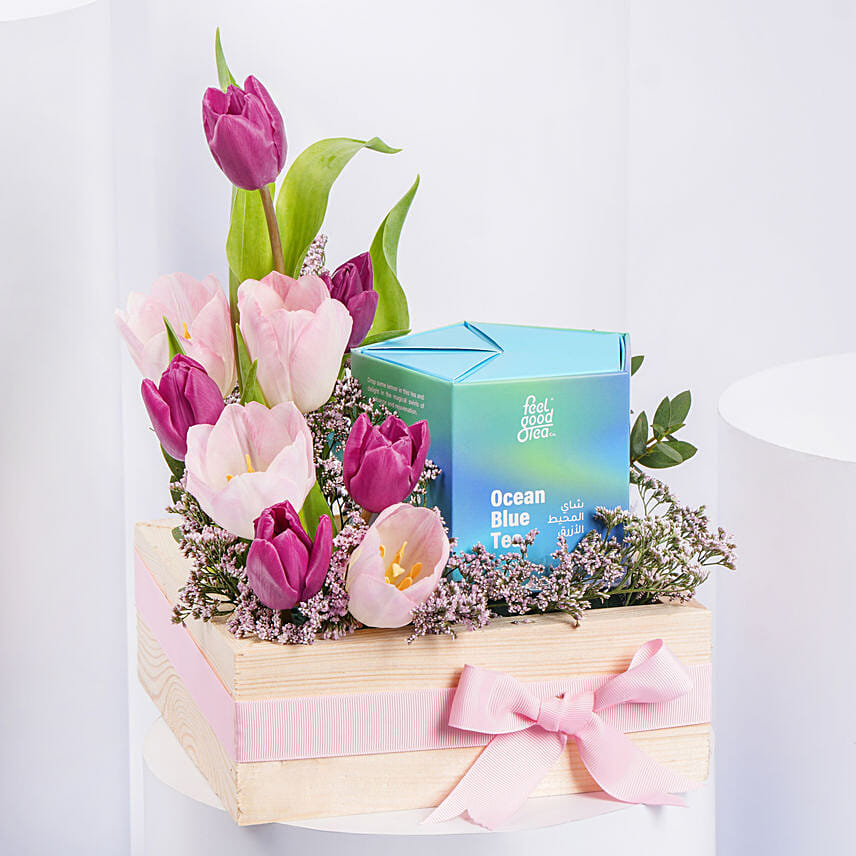 Tulips And Premium Tea: 