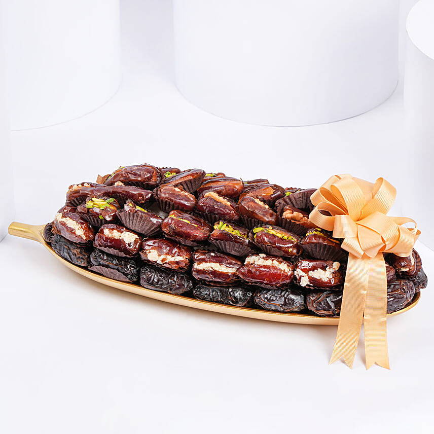 Premium Assorted Dates Platter: Arabic Sweets 