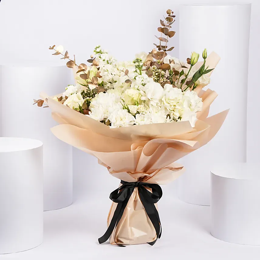 Peaceful Ramadan Wishes Flower Bouquet: Eid Mubarak Flowers