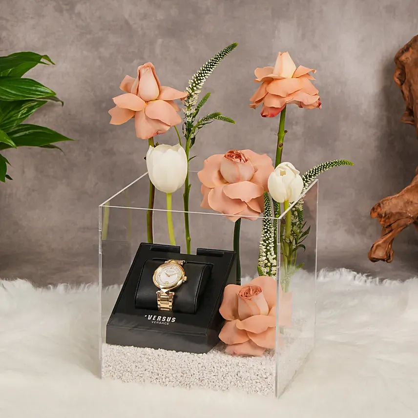 Flowers in Wind with Versus Watch For Her: هدايا ماركات