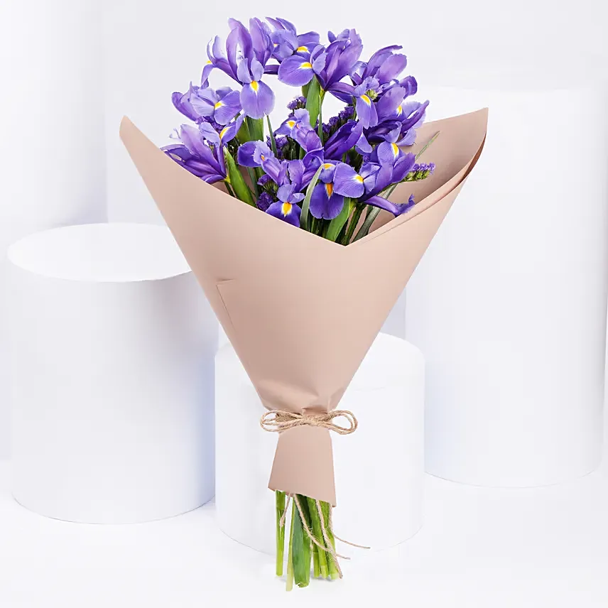 February Birthday Iris Flowers Bouquet: Happy Birthday Flowers
