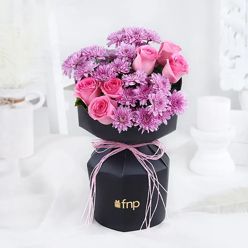 Rose And Chrysanthemum Ensemble: Flowers Shop Dubai