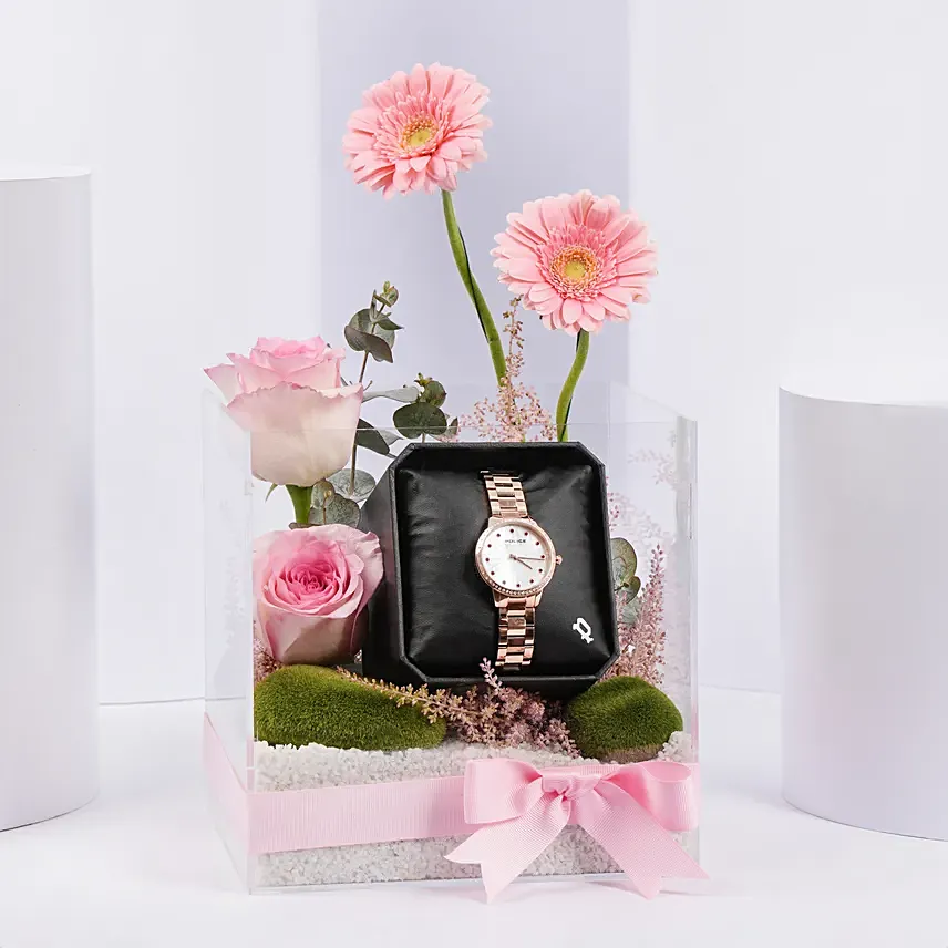 Police Watch And Floral For Her: Accessories 