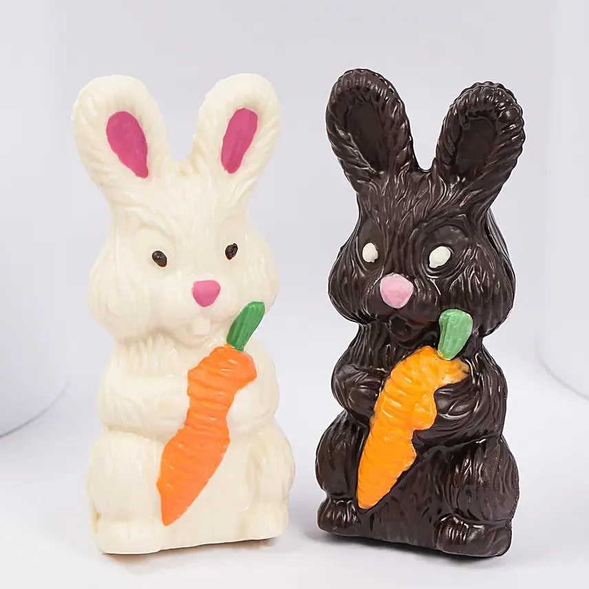 Cute Cottontail 2 Pcs: Easter Chocolate Eggs