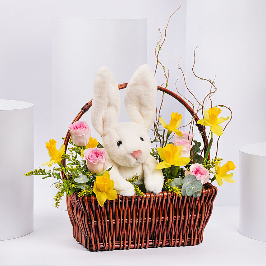 Easter Bunny In Flower Garden: Soft Toys