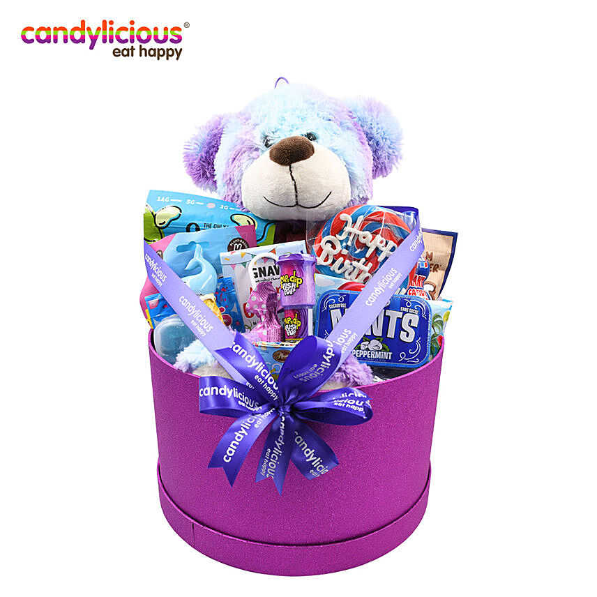 Candylicious Bear Happy Birthday Gift Box: Birthday Gifts to Abu Dhabi