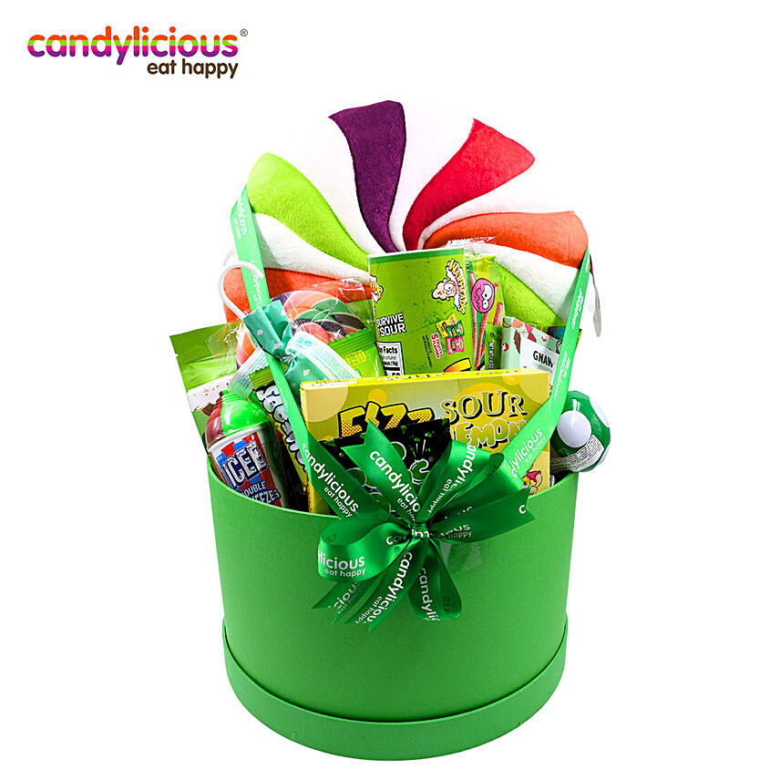 Candylicious Lollipop Plush Green Gift Box: Amazing Birthday Gifts to Sharjah