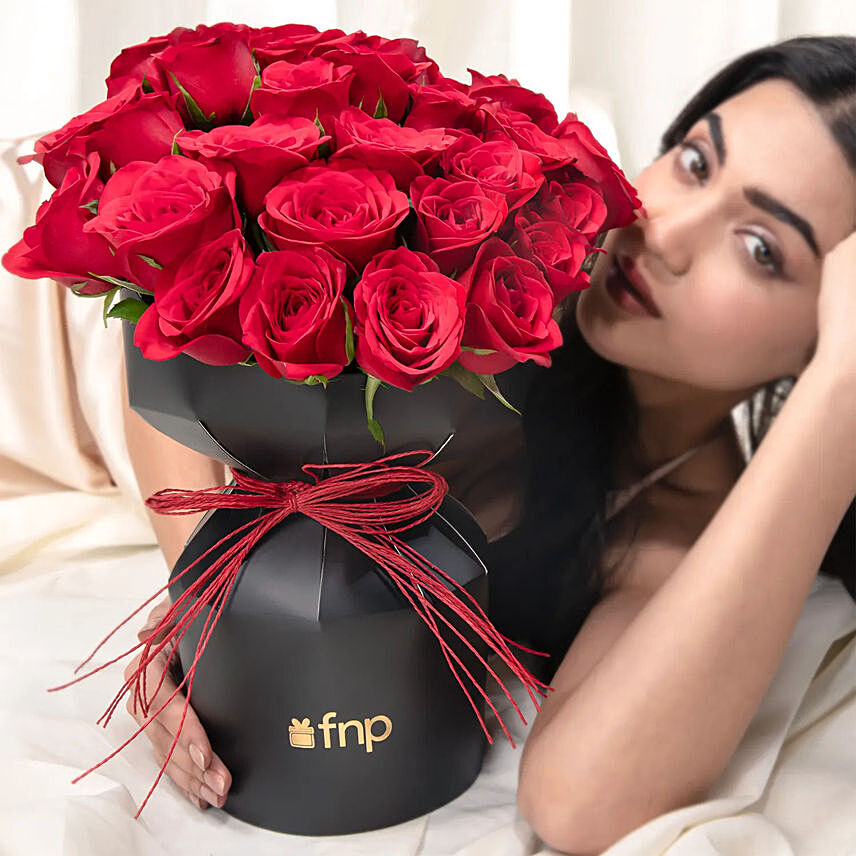 Red Velvet Whispers Of Roses: Bouquet of Roses