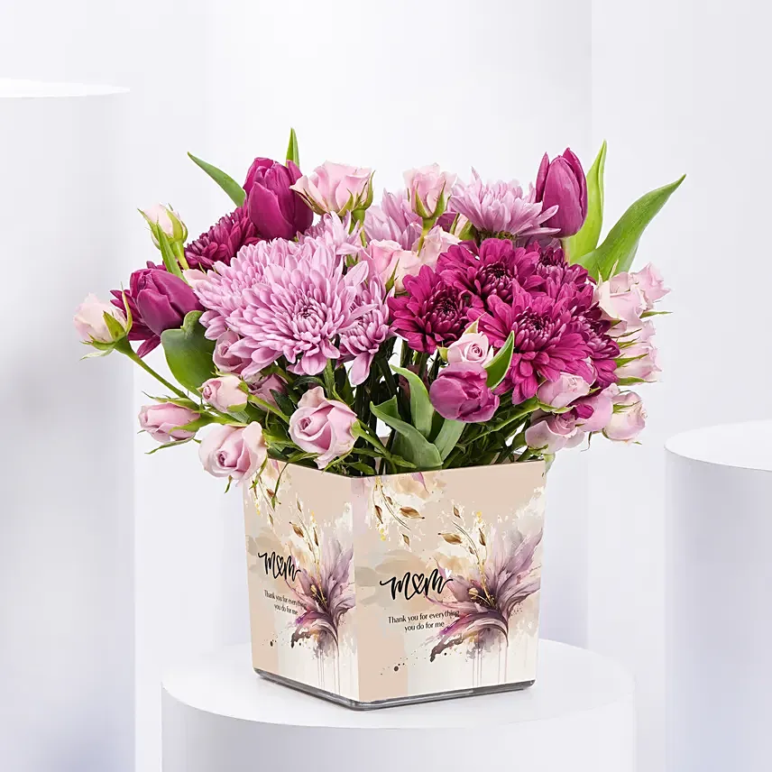 Thanks Mommy Flowers Arrangement: Flowers Shop Dubai