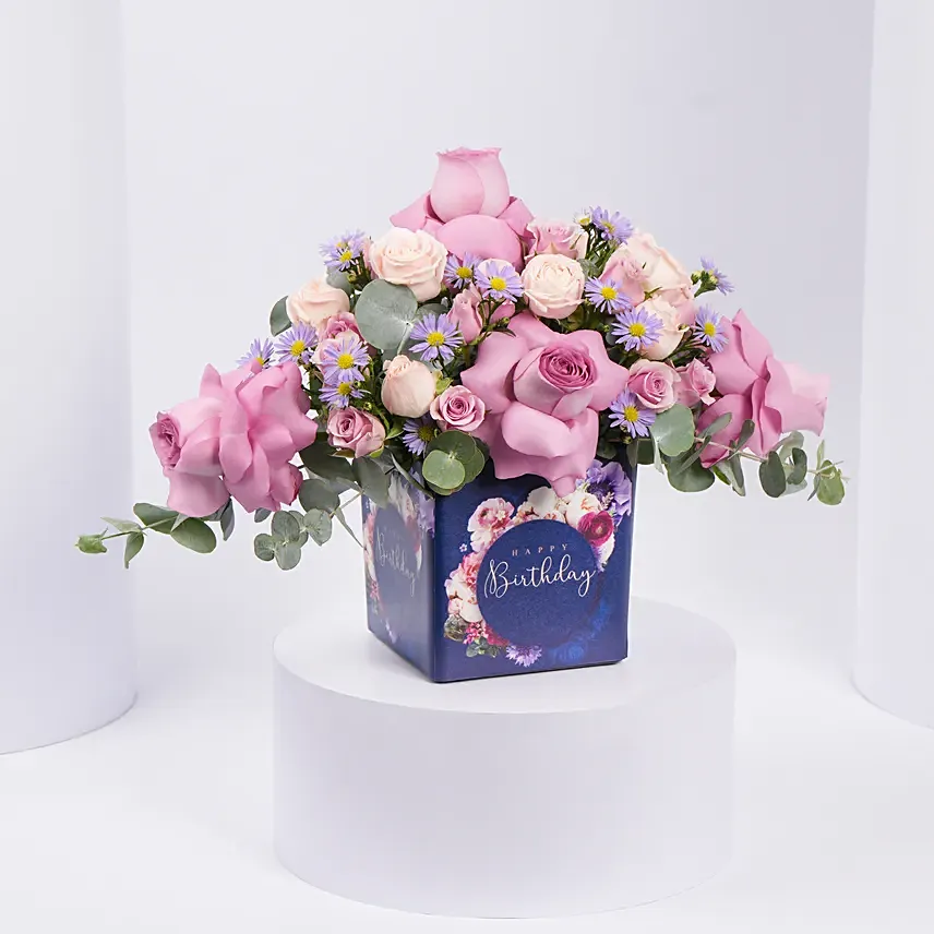 Birthday Roses Arrangement: Flowers Shop Dubai