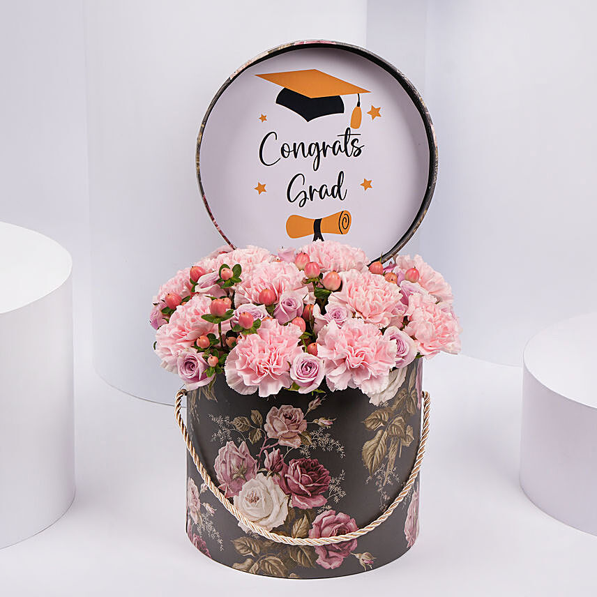 Lovely Pink Carnations Flowers For Graduation Day: Graduation Gifts