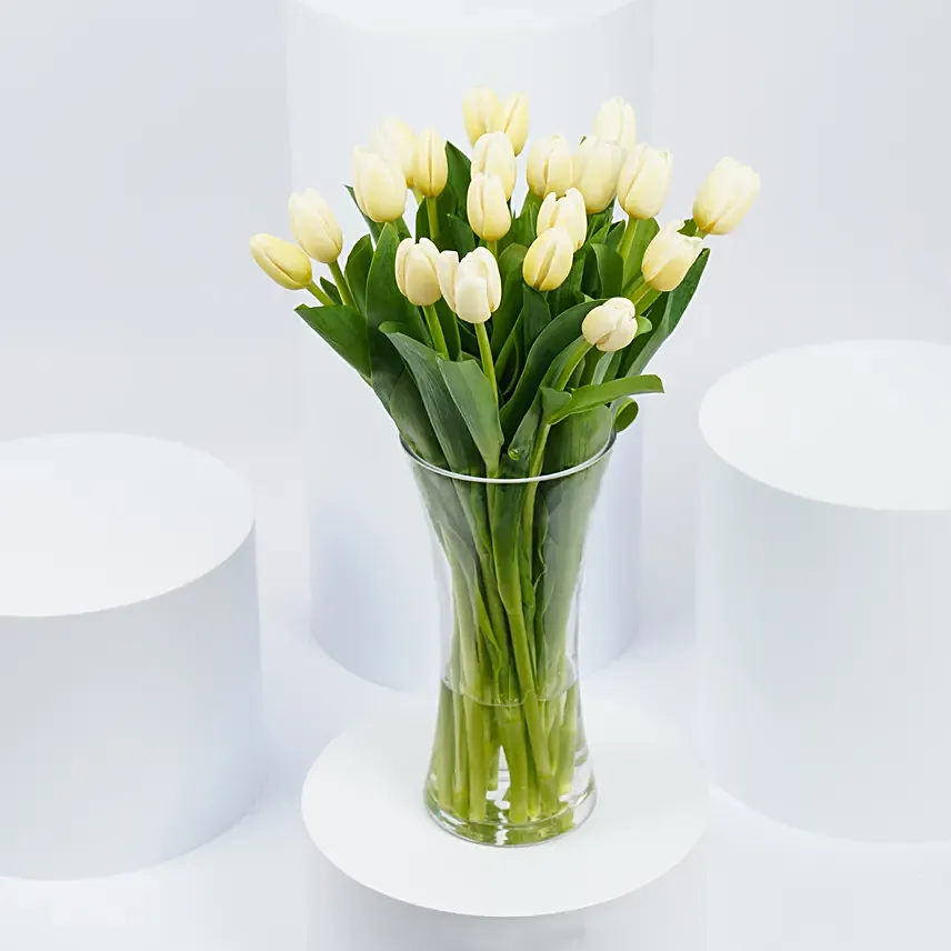 20 White Tulips: 