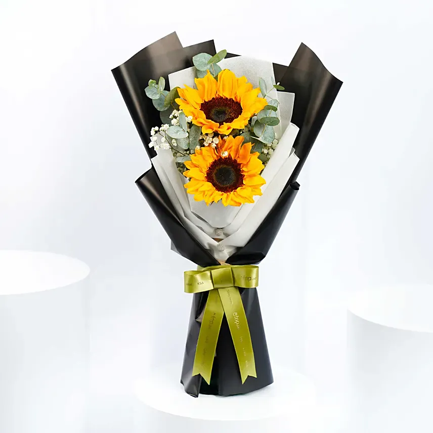 Two Sunflower Bouquet: Father's Day Flowers