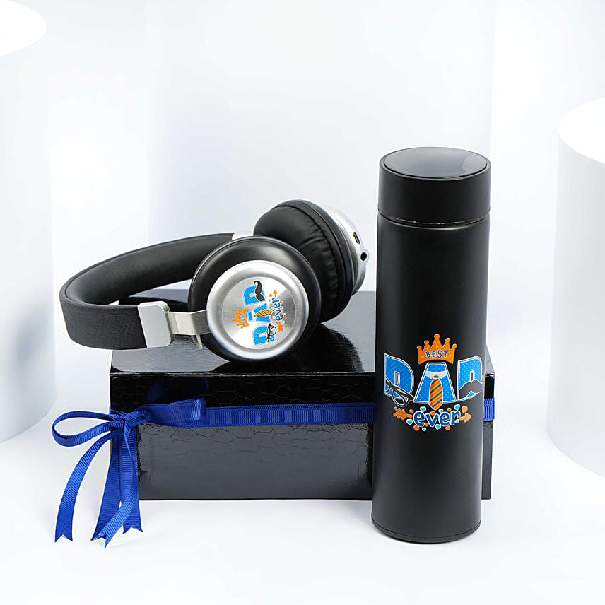 سماعة رأس وزجاجة فولاذية للأب: Mobile Accessories