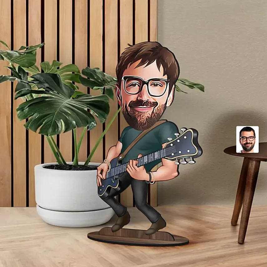Personalized Caricature Gift for Guitarist: Personalised Caricatures
