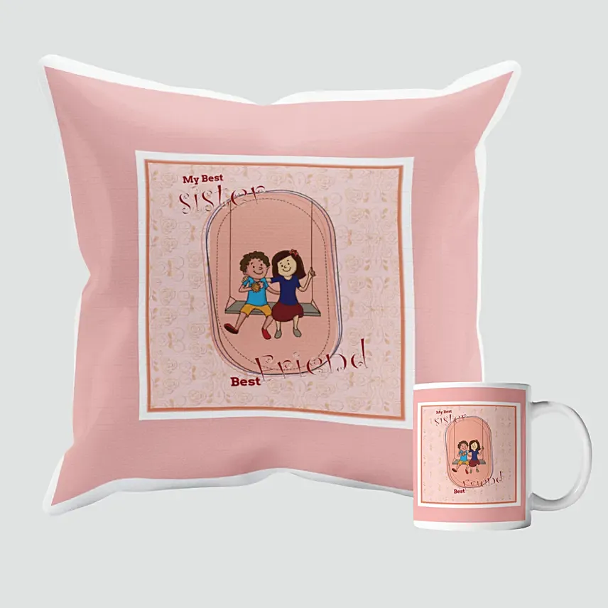 Sister Love Combo: Personalised Cushions