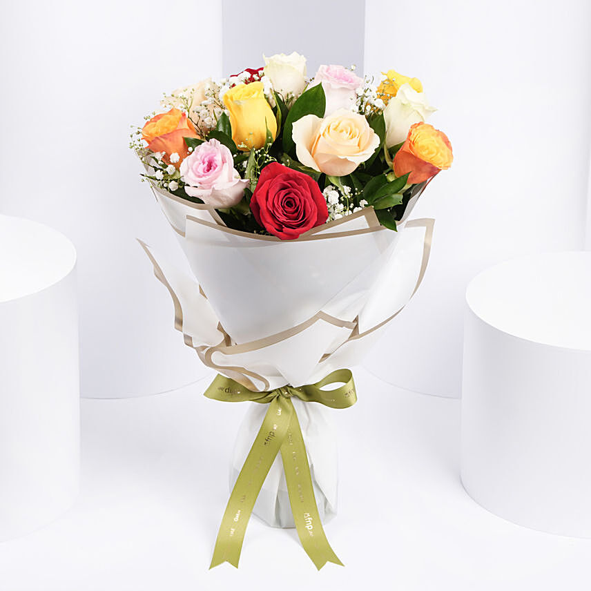 One Dozen Roses: Onam Flowers