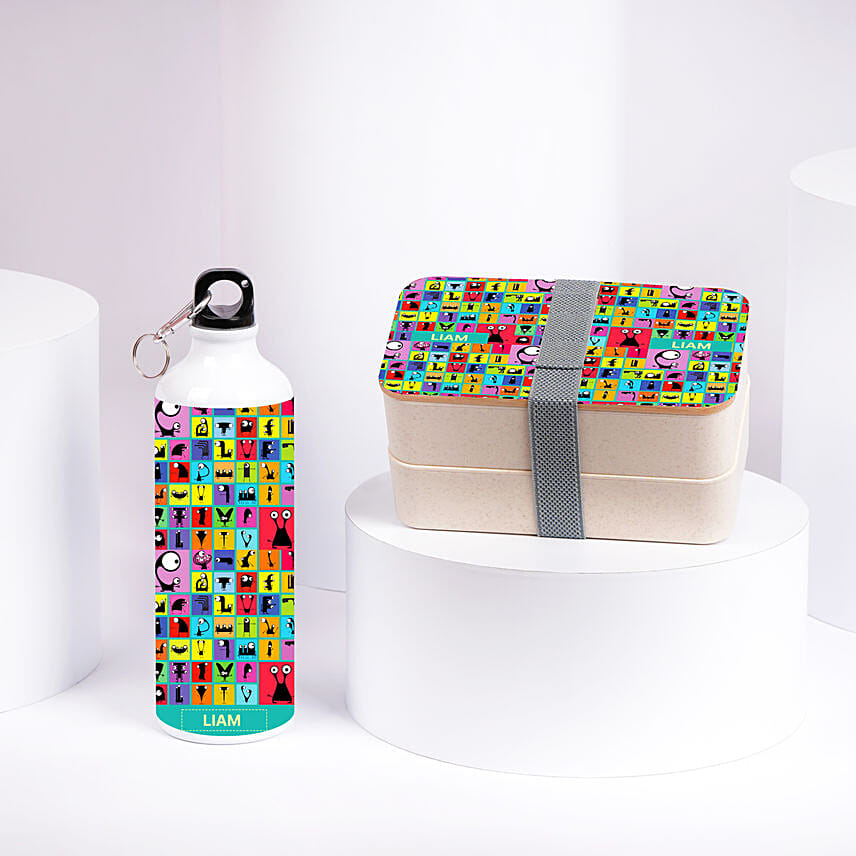 Little Monster Lunch Box With Bottle: 