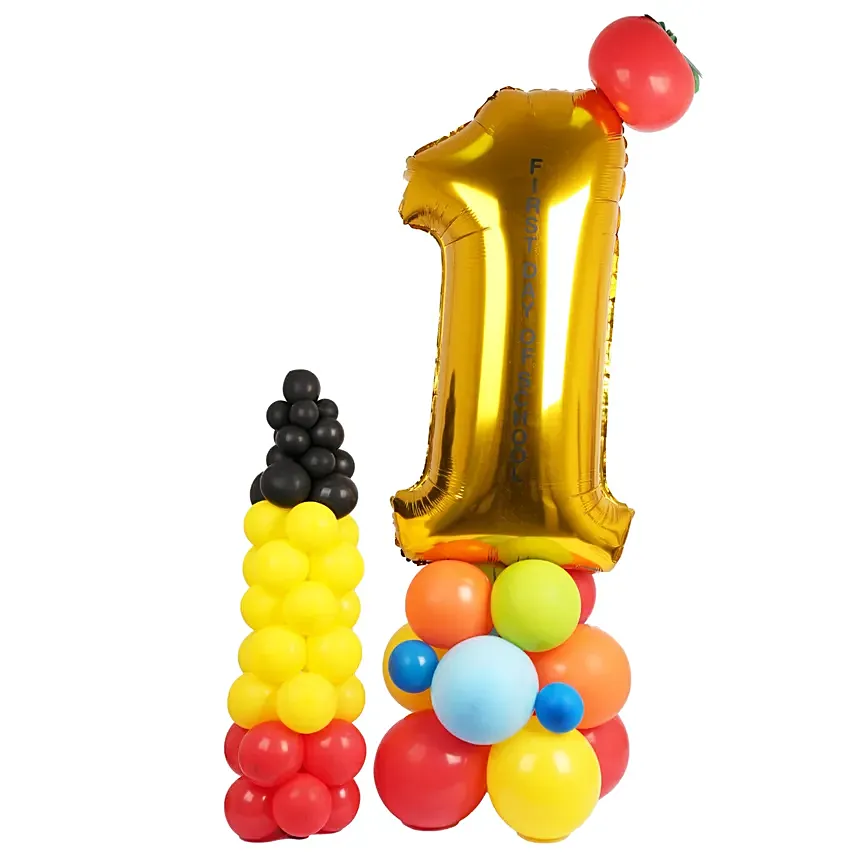 First Birthday Balloon Arrangement: Helium Balloons Delivery