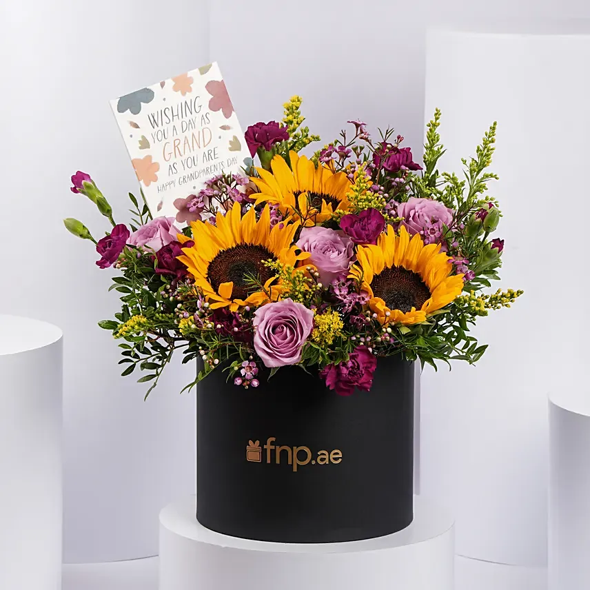 Grandparents Day Wishes Flowers Box