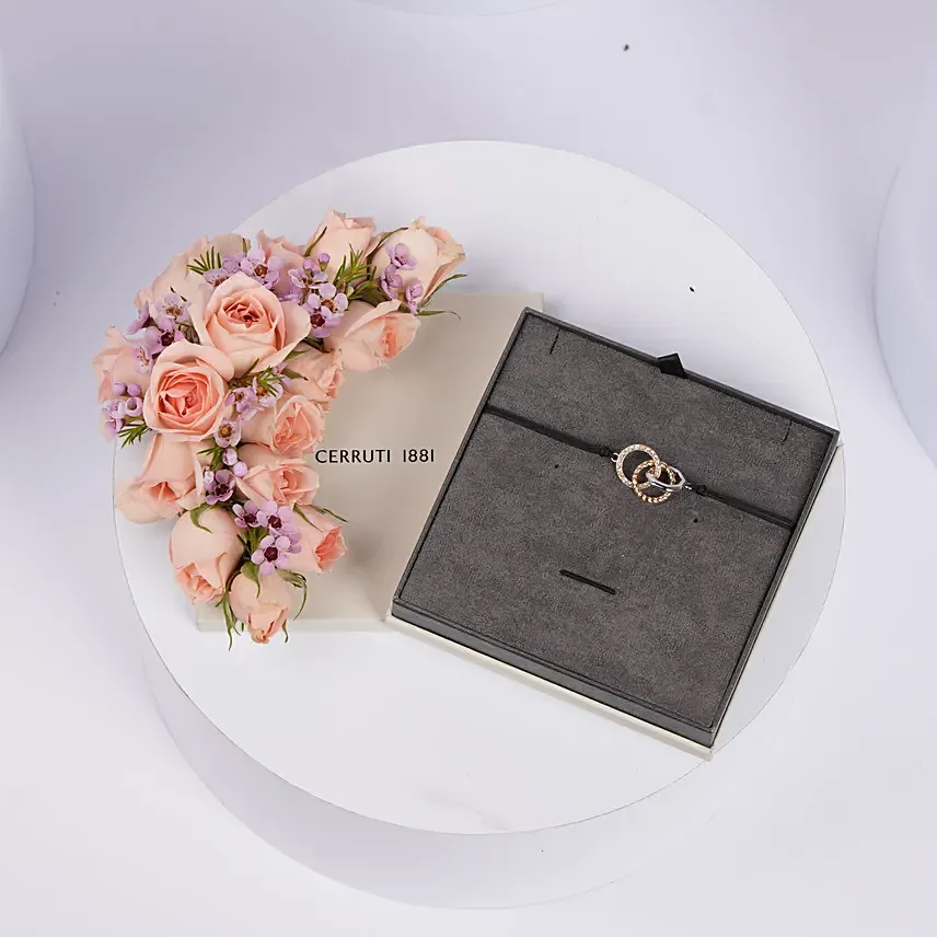 Cerruti 1881 Braided Circles Bracelet For Her: 