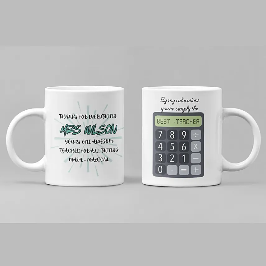 Maths Teacher Mug: Teachers Day Gifts 