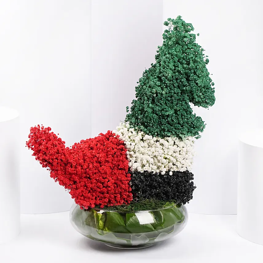 Uae Map Floral Arrangement: UAE National Day Flowers