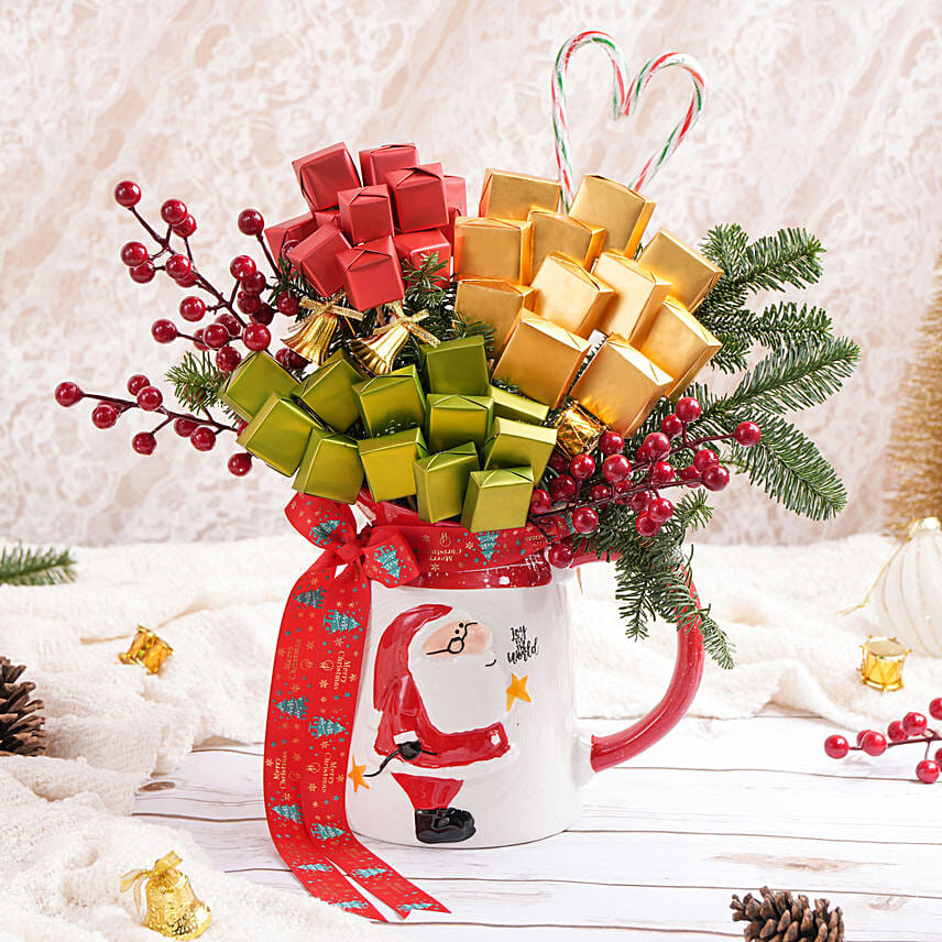 Secret Santa Xmas Chocolates Arrangement: Christmas Chocolates