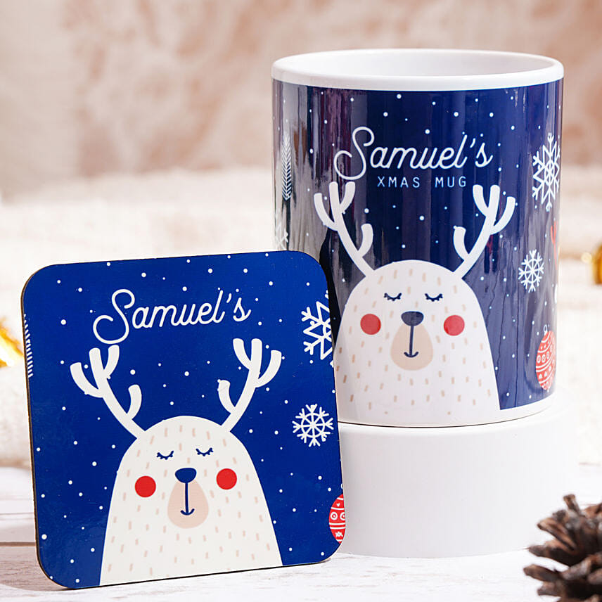 Christmas Reindeer Mug: Christmas Mugs