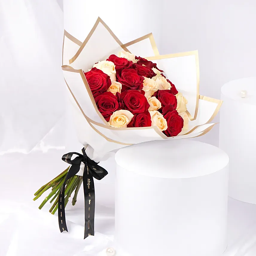Grand Affair Roses Bouquet: Teddy Day Flowers