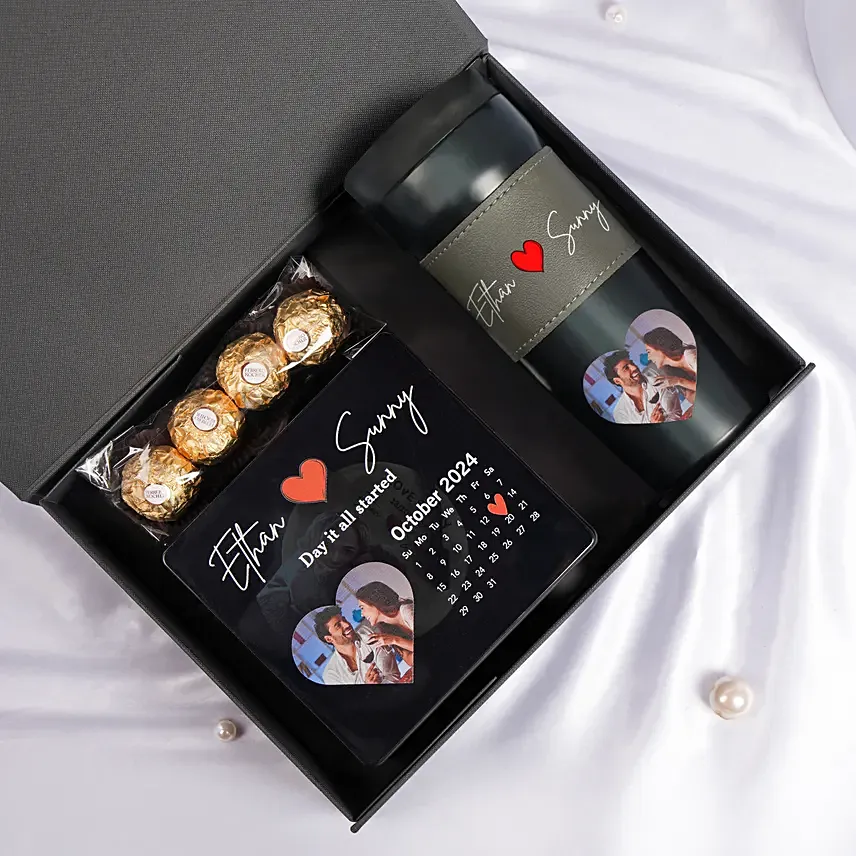 Retro Love Personalised Gift With Music And Travel Gift Set: Valentine's Day Gifts For Husband