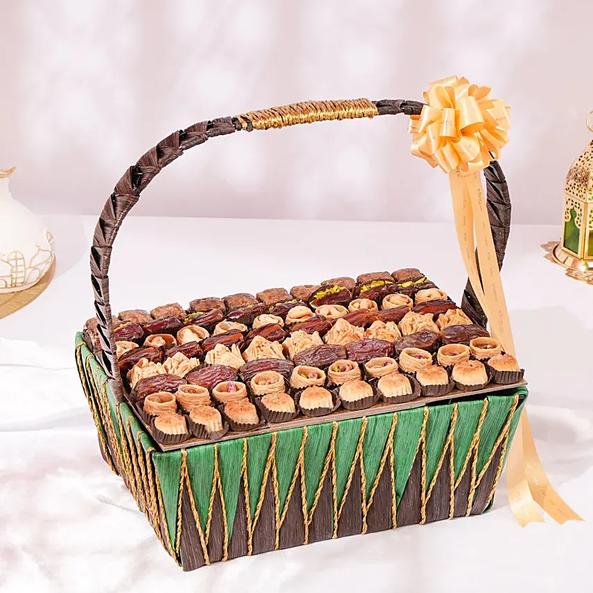 Stuffed Dates and Baklava Basket: Fathers Day Sweets