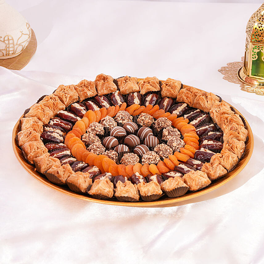 Royal Ramadan Dates and Sweets Platter: Eid Sweets