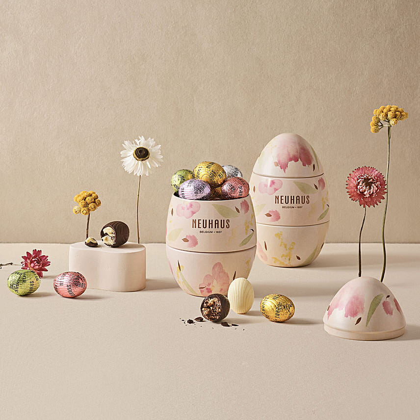 Metal Easter Eggs 18 Chocolates: شوكولاته عيد الفصح