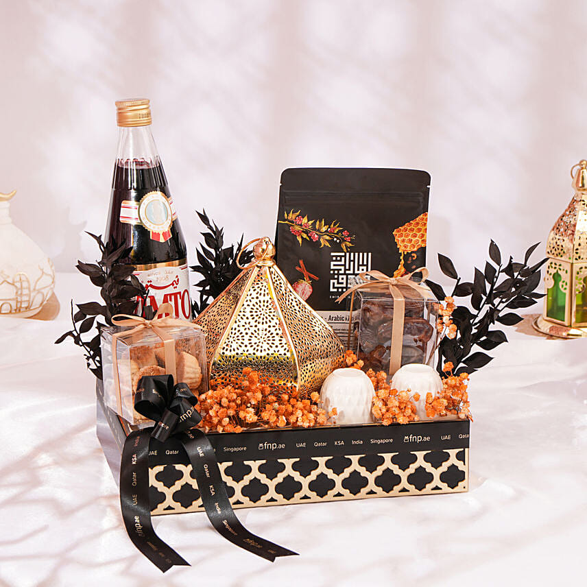 صينية هدايا أمنيات العيد: تنسيق هدايا رمضان