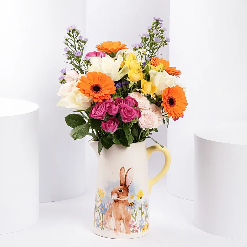 Colorfull Easter Flower Arrangement: 