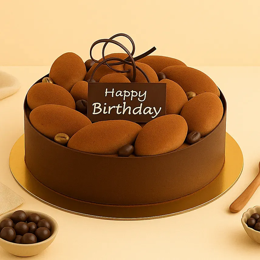 Half Kg Tiramisu Cake For Birthday: Birthday Cakes for Her