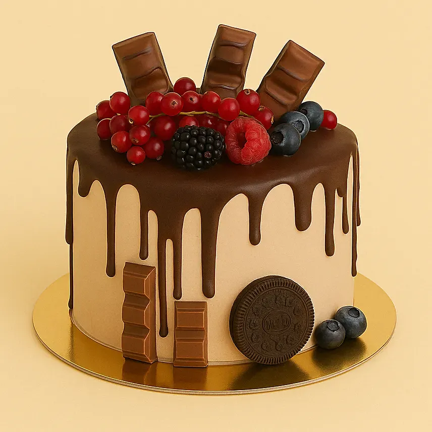 Candy Topped Choco Cake: Cakes for Girlfriend