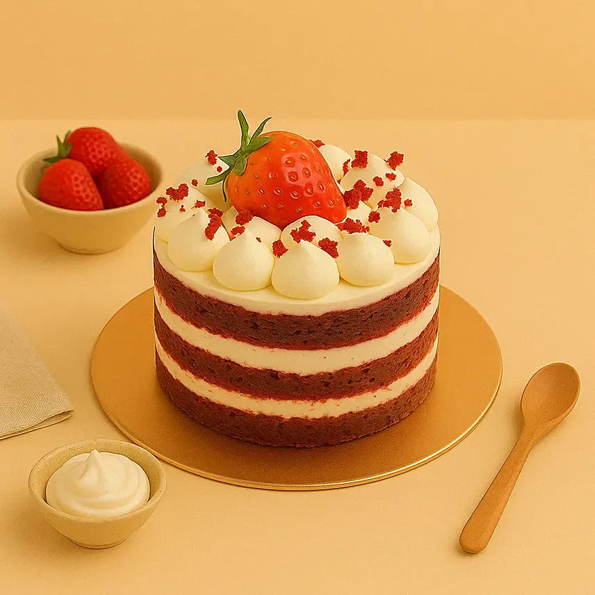 Red Velvet Mono Cake: 