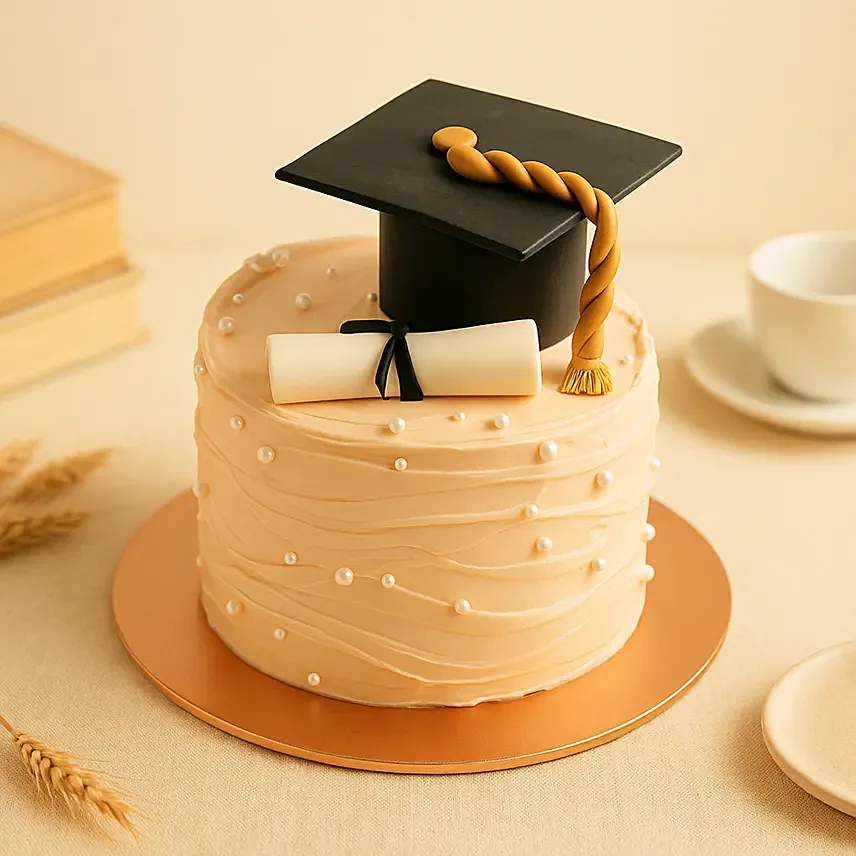 Golden Graduate Cake: Graduation Gifts