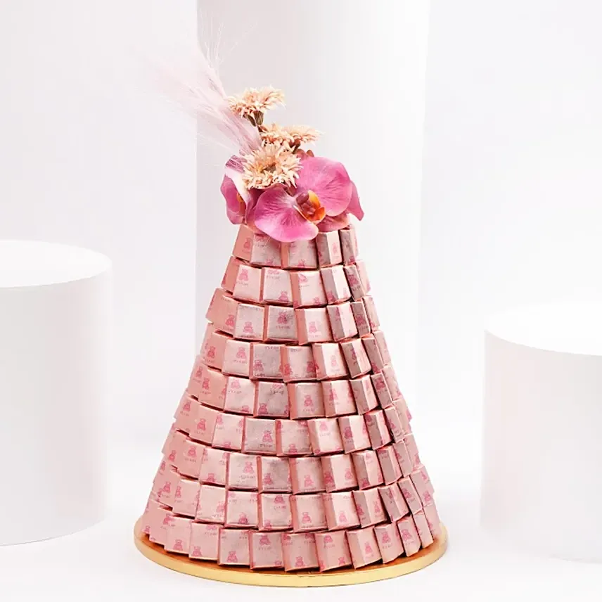 Blush Blossom Baby Girl Arrangement: New Born Baby Gifts