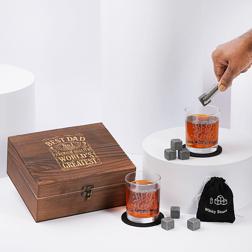 Dad Whiskey Gift Set: Personalized Father's Day Gifts