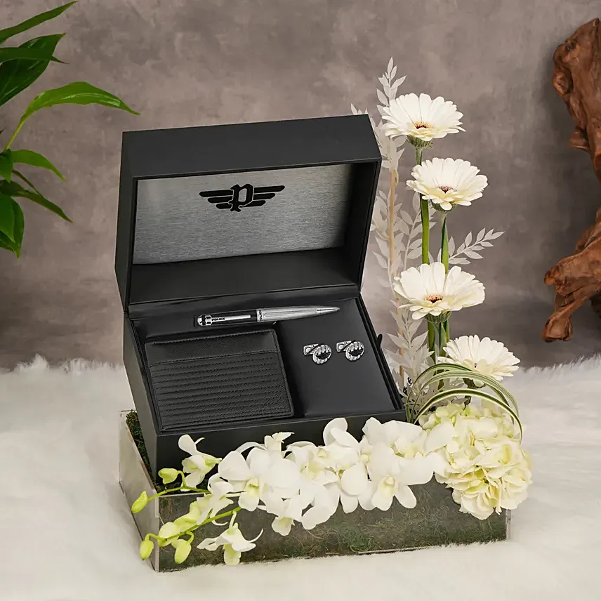 Gentleman's Combo Of Police Accessory And Flowers: Police Accessories