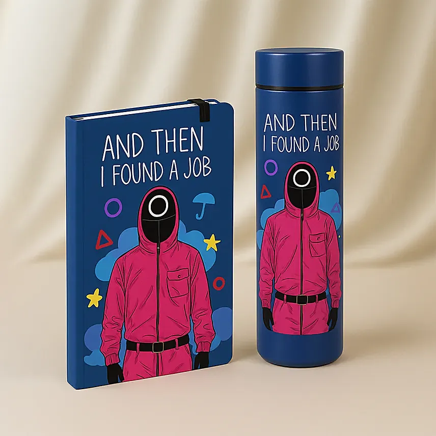 Squid Game Theme Diary and Bottle Set: 