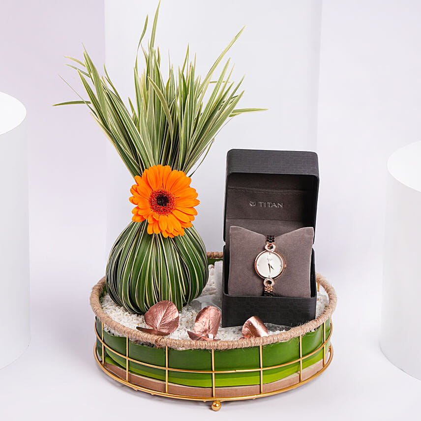 Titan Raga White Dial Watch Gift For Her : Titan Watches