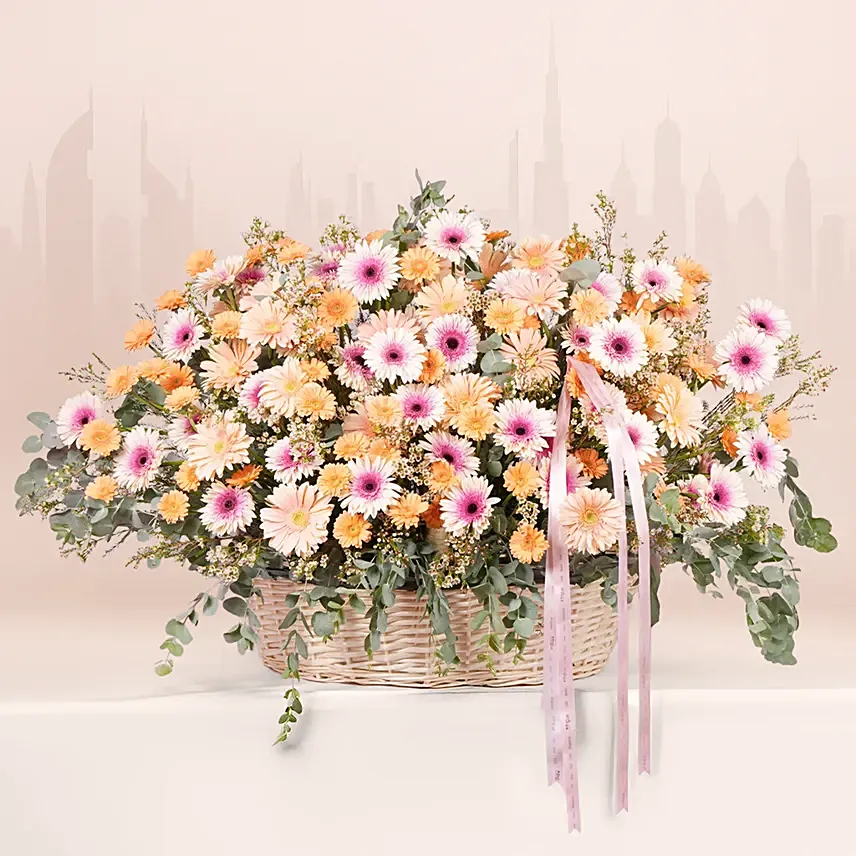 Emirati Glow Dubai Flowers: Gerberas Flower Bouquets