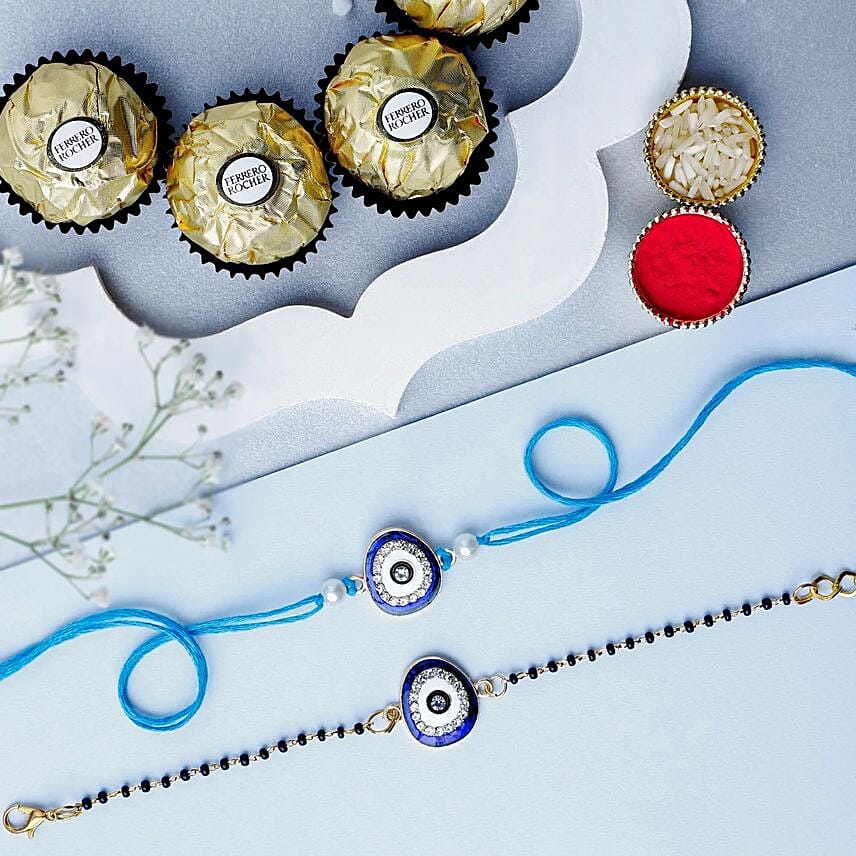 Feng Shui Guardian Evil Eye Bhaiya Bhabhi Rakhi N Ferrero Indulgence: Rakhi In Dubai