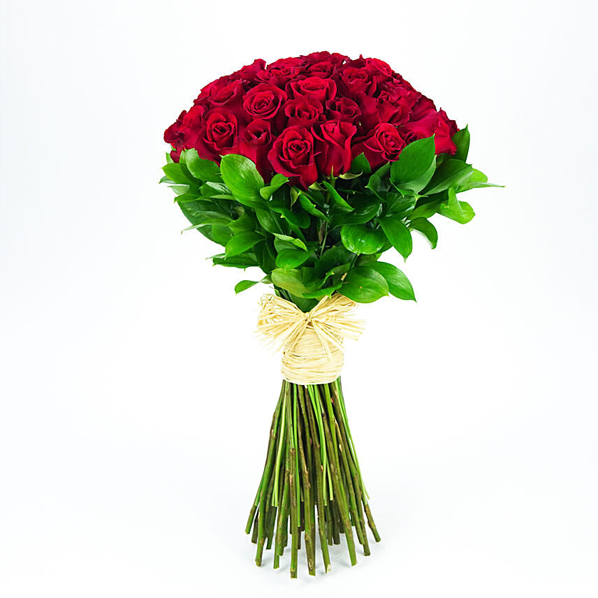 50 Roses Posy: Valentine Gifts Lebanon