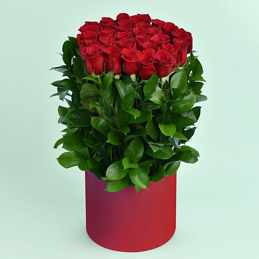 Full Of Love Red Roses Box: Send Flowers to Lebanon