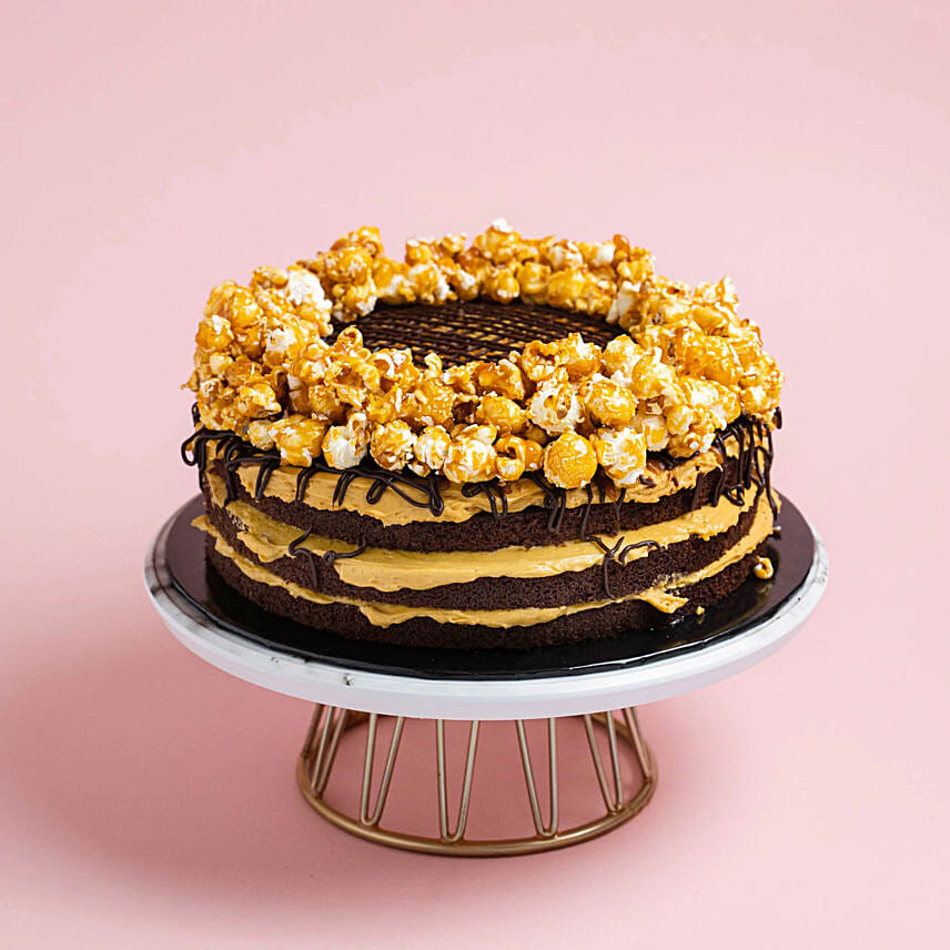 Salted Caramel Chocolate Popstar Cake: 